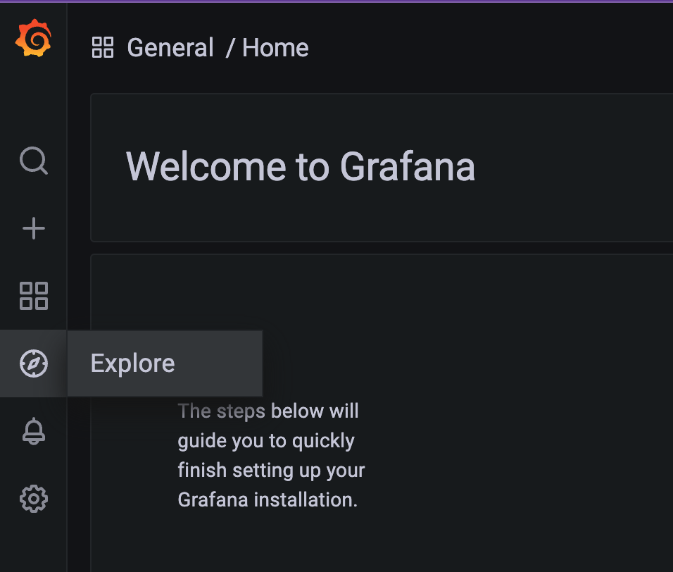 Grafana Explore Page